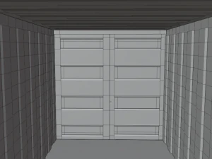 Railway container 3D 3D Model
