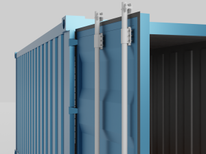 Railway container 3D Modello 3D