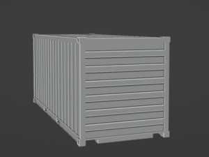 Railway container 3D Modello 3D
