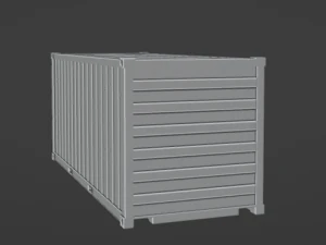Railway container 3D 3D Model