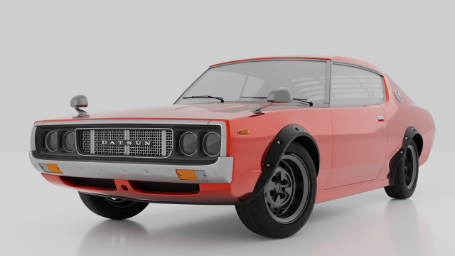 DATSUN 240K GT 3D 모델 .c4d .max .obj .3ds .fbx .stl .blend 
