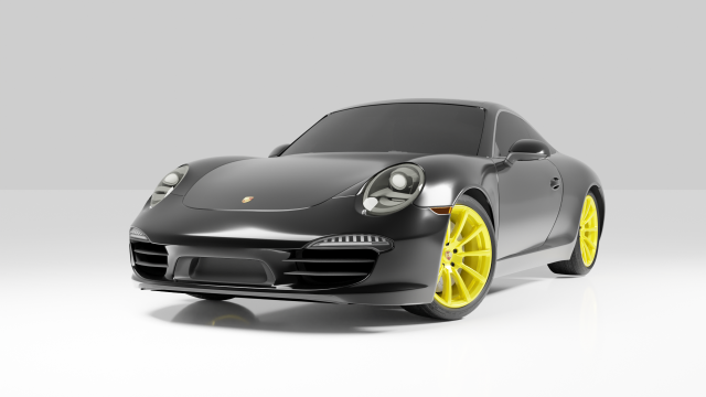 Porsche 911 Carrera 4S 3D Model .c4d .max .obj .3ds .fbx .stl .blend 