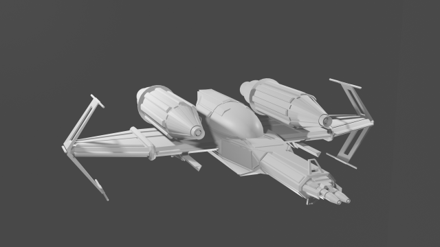 star fighter 2 3D Model .c4d .max .obj .3ds .fbx .stl .blend 