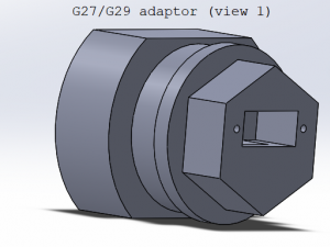 logitech g27-g29 quick release 3D Model