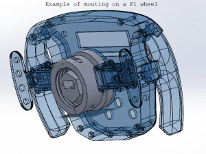 Logitech G27-G29 Schnellspanner 3D Modell