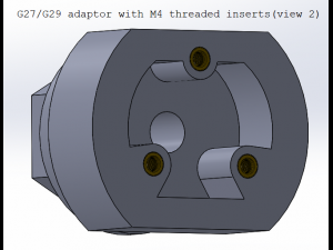 logitech g27-g29 quick release 3D Model