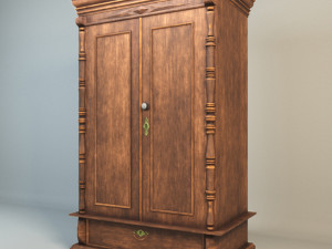 wardrobe 1940 3D Model