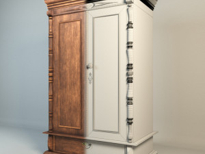 wardrobe 1940 Modelo 3D