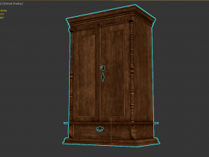 wardrobe 1940 Modelo 3D