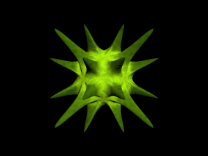 bacterias virus set Modello 3D