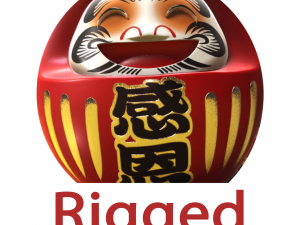 japan 3d tumblur darumaka rigged Model 3D