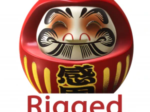japan 3d tumblur darumaka rigged 3D Model