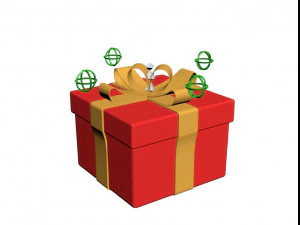 gift rigged burst out animation 3D Model