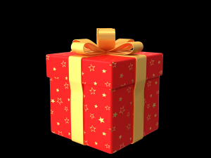 gift rigged burst out animation 3D 模型