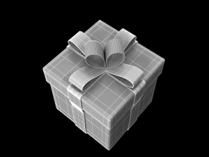 gift rigged burst out animation 3D 模型
