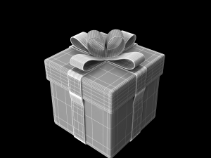 gift rigged burst out animation 3D 模型