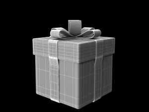 gift rigged burst out animation 3D 模型