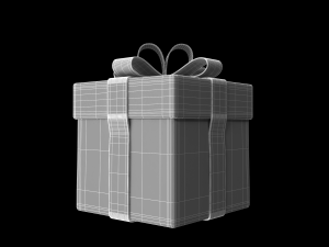 gift rigged burst out animation 3D 模型