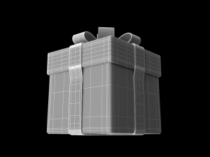 gift rigged burst out animation 3D 模型