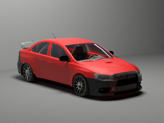 mitsubishi lancer 3D Model .c4d .max .obj .3ds .fbx .stl .blend 