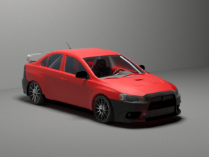 mitsubishi lancer 3Dモデル
