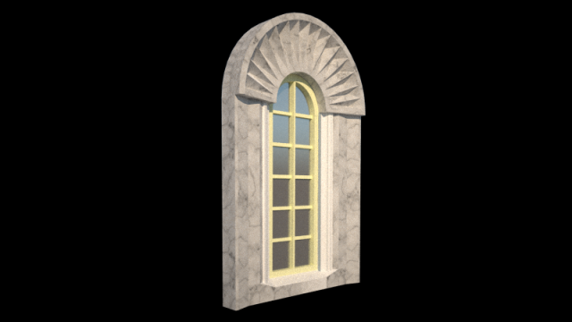 classical window 3D मॉडल .c4d .max .obj .3ds .fbx .stl .blend 