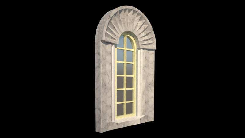 classical window 3D Model .c4d .max .obj .3ds .fbx .stl .blend