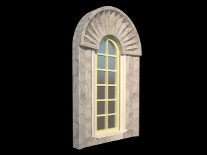 classical window 3Dモデル