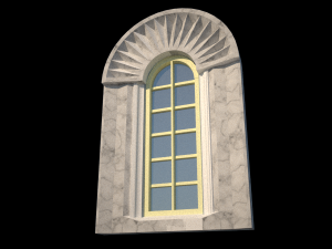 classical window 3D मॉडल