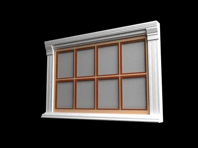 classical window 3D Model .c4d .max .obj .3ds .fbx .stl .blend 