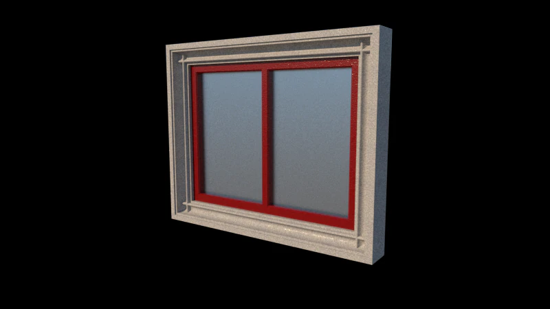 classical window 3D Model .c4d .max .obj .3ds .fbx .stl .blend 