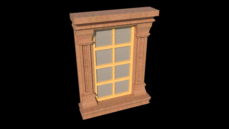classical window 3D Model .c4d .max .obj .3ds .fbx .stl .blend 