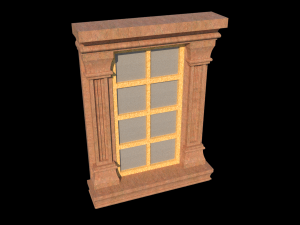 classical window 3Dモデル