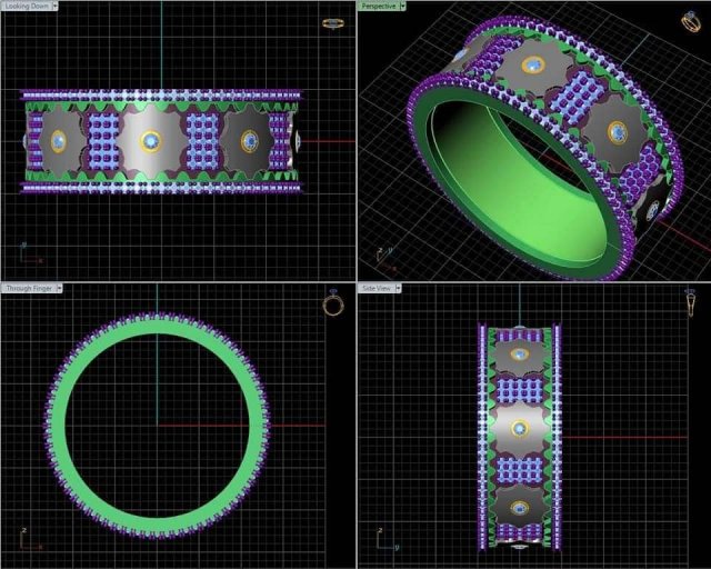 clock machanical ring 3D printmodel .c4d .max .obj .3ds .fbx .stl .blend