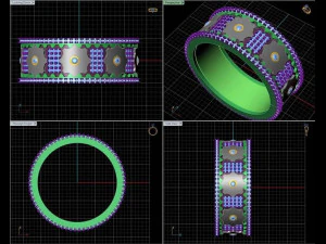 钟表机械环 3D 打印模型