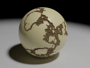 깨진 자외선 구 3D 모델