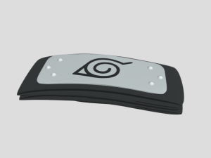 headband of konoha- naruto 3D Модель