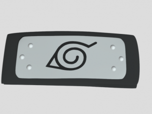 headband of konoha- naruto 3D 모델