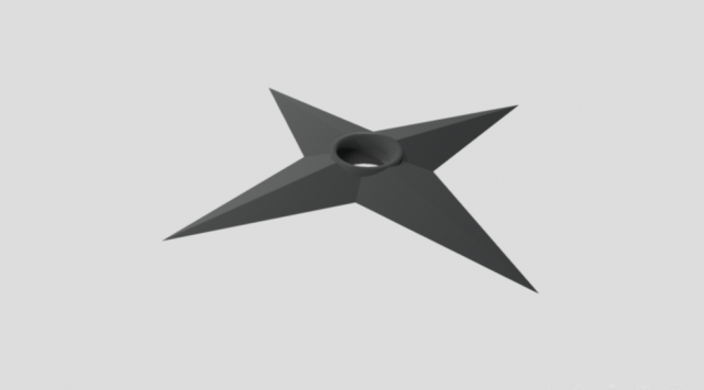 shuriken naruto Model 3D .c4d .max .obj .3ds .fbx .stl .blend 