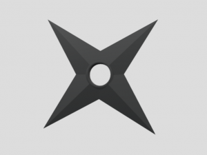shuriken naruto Model 3D