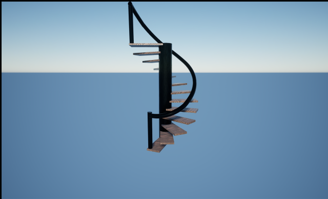 spiral staircase 3D Model .c4d .max .obj .3ds .fbx .stl .blend
