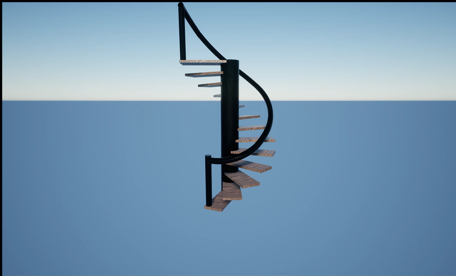 spiral staircase 3D Model .c4d .max .obj .3ds .fbx .stl .blend