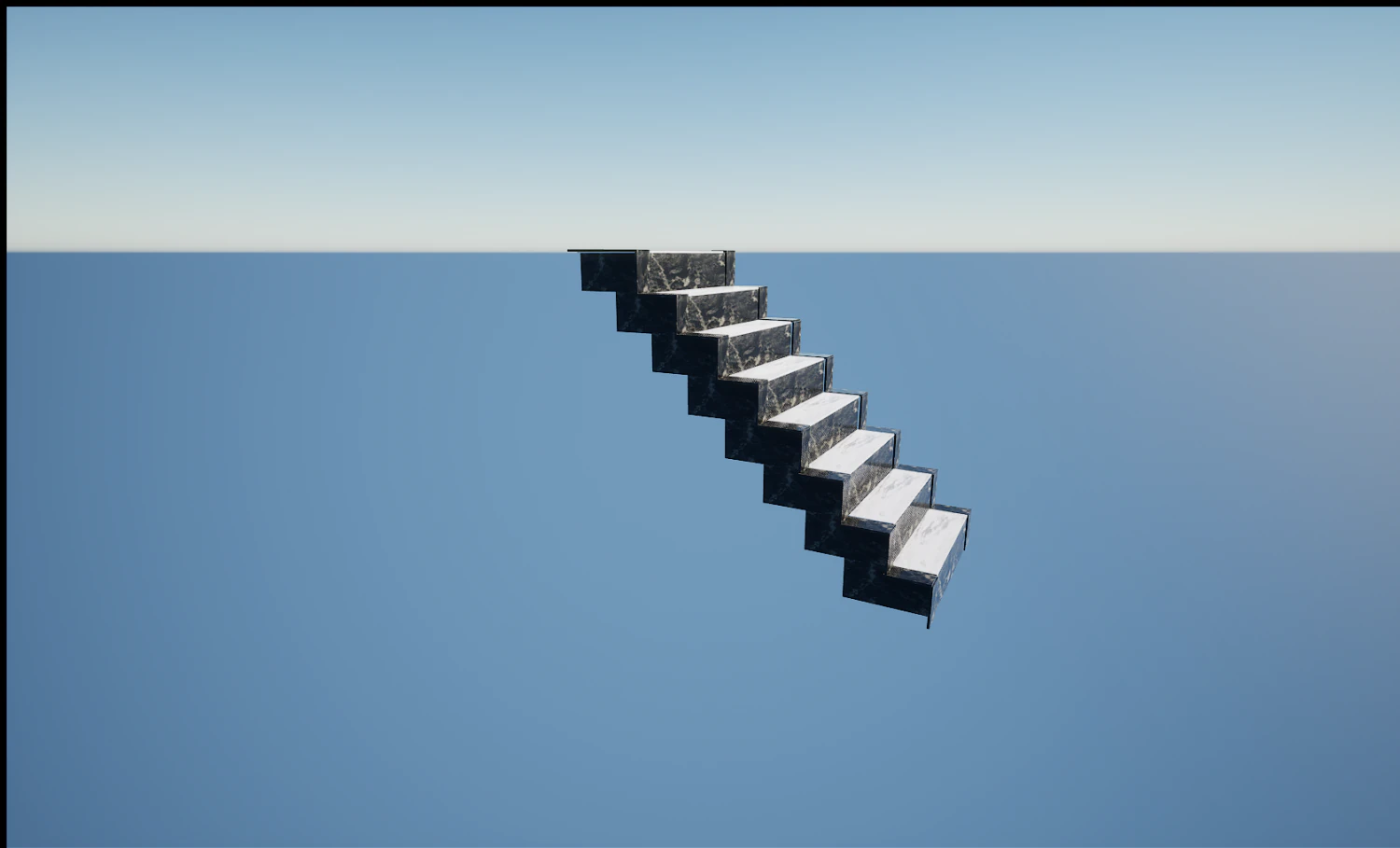 marble staircase 3D Model .c4d .max .obj .3ds .fbx .stl .blend 