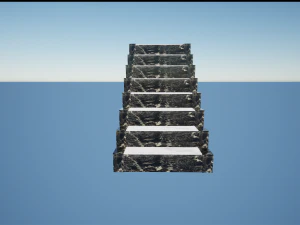 marble staircase 3D Model