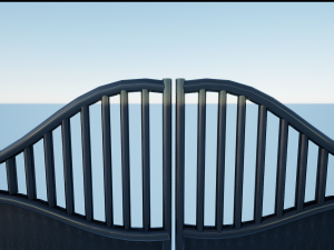 double leaf gate 3D Модель