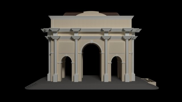arc de triomphe Modelo 3D .c4d .max .obj .3ds .fbx .stl .blend