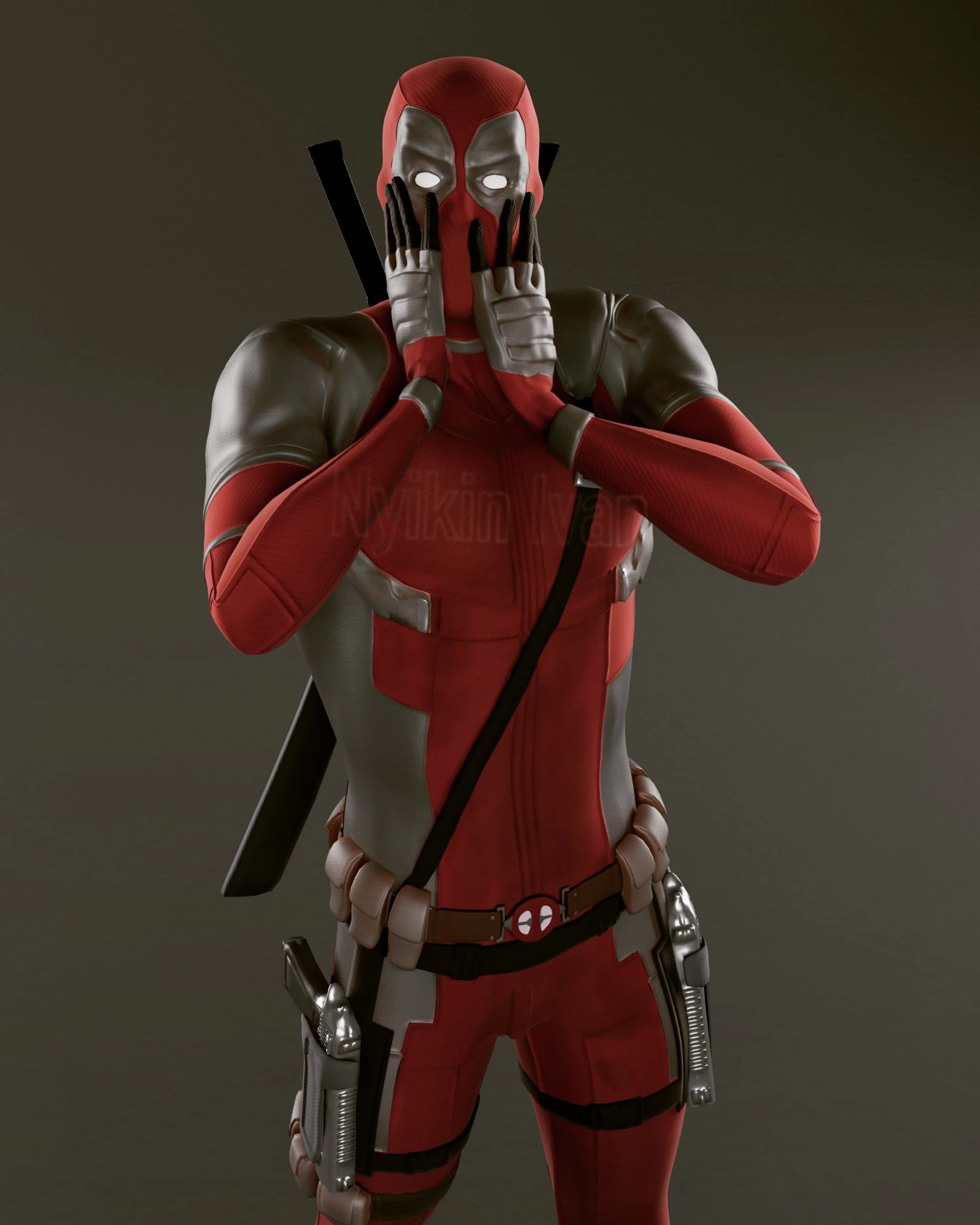 deadpool hilarious surprise 3d print model 3D Print Model .c4d .max .obj .3ds .fbx .stl .blend