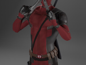 deadpool smoke 3d print model Model Cetak 3D
