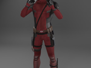 deadpool smoke 3d print model Model Cetak 3D