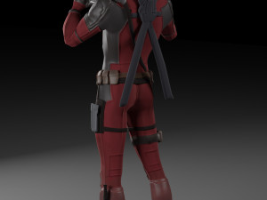 deadpool smoke 3d print model Model Cetak 3D